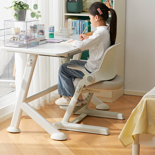 Eighty-nine F2 children's learning chair writing chair primary school student home study liftable seat stool back chair 145FB gray