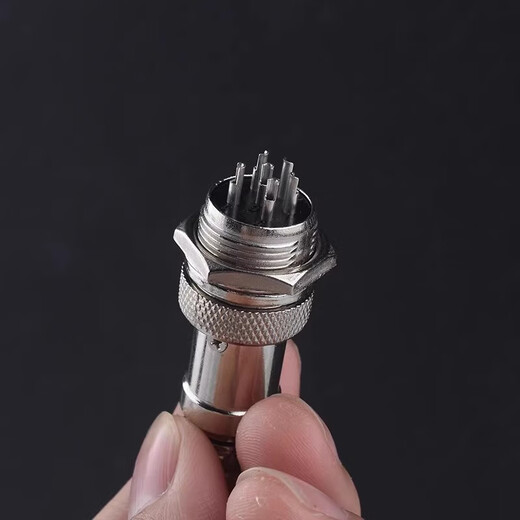 Zejie aviation plug and socket connector GX16 12 20-2/3/4/5/6/7/8P core pin male female connector GX16 3-pin plug + socket (1 set)