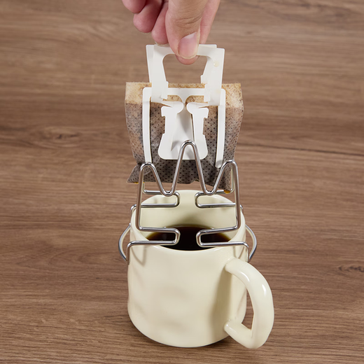 Rihan cat ear Japanese hanging ear coffee holder filter paper bag holder stainless steel hanging ear bag supports hand brewed coffee filter paper holder 304 stainless steel hanging ear coffee holder cat ear coffee holder classic style