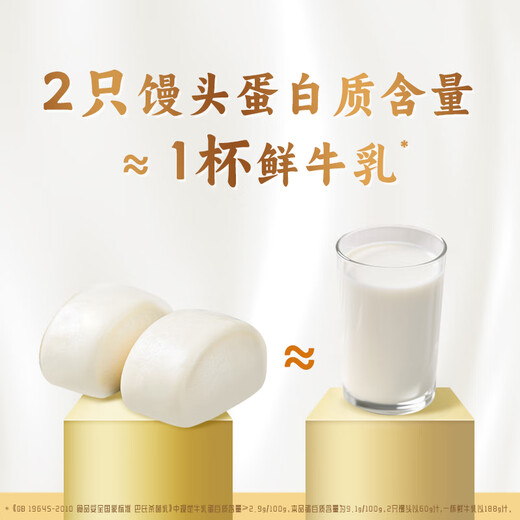 Wanchai Pier Extra-Strong Fresh Milk Steamed Buns 300g 10 Milk-flavored Steamed Buns Children's Fresh Milk Steamed Breakfast Semi-Free Pastries