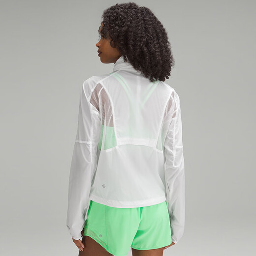 lululemon丨Classic-Fit Ventilated Women's Running Classic Cut Ventilated Jacket LW4BYZS White S /6