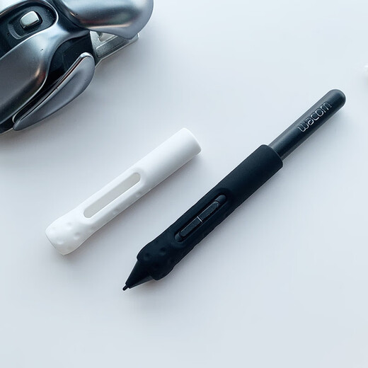 Wacom原装数位板握笔器CTL472/672/4100/6100/690手绘板压感防滑笔套 CTL472/672蓝色笔套+10支笔 0x0cm