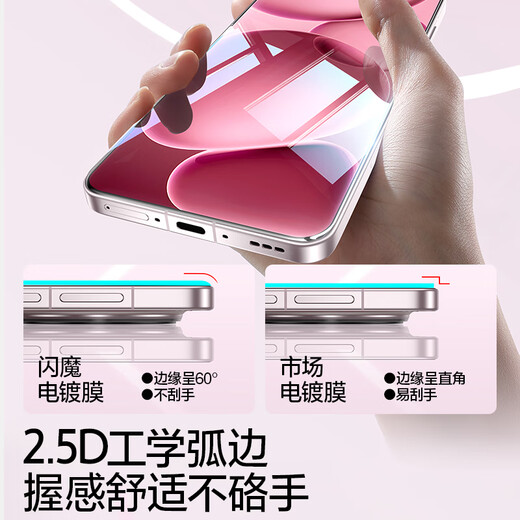 Flash Magic es adecuado para la película templada Opfind x8s, película de vidrio de vidrio móvil OPPO de alta definición a prueba de explosión Película de protección de pantalla completa X8 [mejorado a prueba de explosión y fuerte de la presentación de la frontera] 2 piezas + artefacto 1: 1 apertura de molde de máquina real
