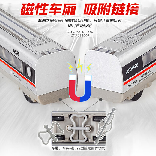 高铁玩具火车遥控合金复兴号动车模型玩具仿真和谐号儿童电动男孩 充电套装【遥控版】复兴号 三_9