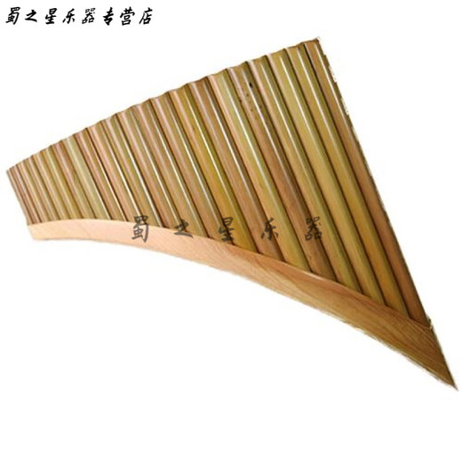 时笙22管25管苦竹排箫乐器G调C调演奏校音初学入门款 厂家 22管/G调棕色款