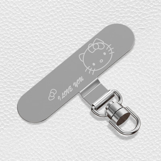 Umipa Cartoon Cute Mobile Phone Lanyard Metal Clip Light Thin Stainless Steel 3D Rotating Connector Strong No Top Shell Gasket 360 Degree Rotation Silver 1 Cartoon KT Cat