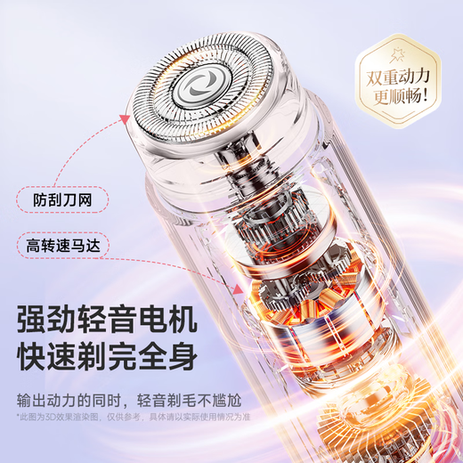 VTT Germany Private Parts Electric Shaver Female Private Parts Shaving Device Double-Headed Men's Pubic Electric Shaver Women's Hair Removal Device Armpit Hair Leg Hair Clippers Adult 25 New Upgrades - Lilac Purple HD Intelligent Digital Display + Stainless Steel Double Ring Double Blade Head VTT Germany CCTV Commercial Broadcast