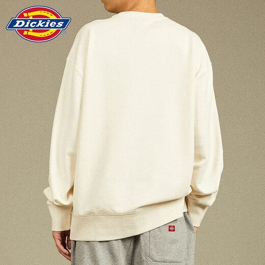 Dickies卫衣男秋冬新款圆领套头上衣女长袖宽松美拉德潮百搭外套 黑色12596 【个性镭射大标】 S