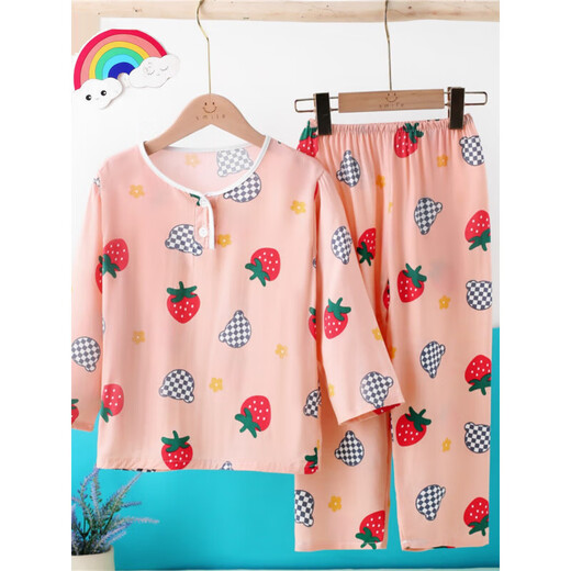 Pajama de los niños Ultraman en primavera y otoño de manga larga de manga larga de algodón delgada de algodón delgado ropa con aire acondicionado ropa para niños grandes para niños 2025 Nuevo estilo Dragón a cuadros de doble cuadro de venta caliente 140 140cm