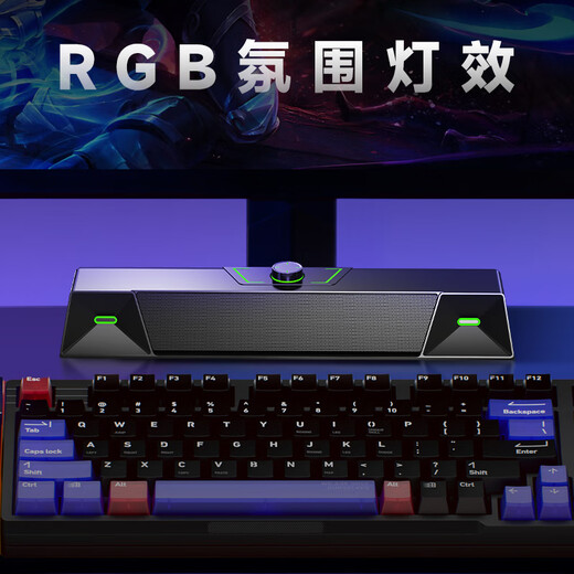 Newmine V1 computer audio speaker desktop portable home wired subwoofer 2.0 gaming e-sports speaker online class long audio