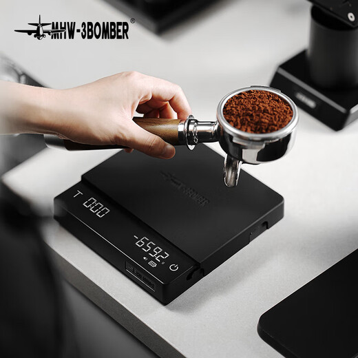 MHW-3BOMBER bomber small Rubik's cube coffee electronic scale 3.0 multi-function weighing gravity flow rate timer hand brewing Italian bar