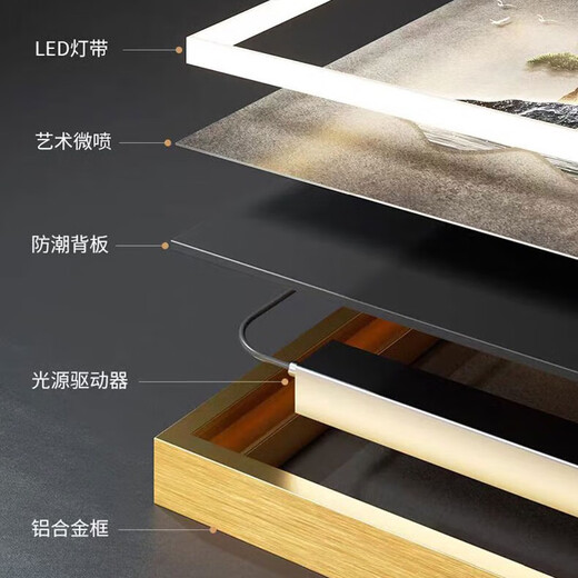 意识形态福字轻奢客厅入户玄关装饰画现代简约挂画麋鹿走廊过道正对门壁画 E1389瑞福盈祥 60*120（建议0.8米-0.9米的墙面） 轻奢金框 【普通款无灯】油画布+PS环保边框
