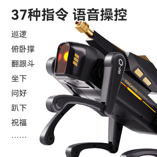 
Dimanqi Children's Toys Boy AI Intelligent Robot Dog Robot Remote Control Programming Fort Launching Water Bullets Birthday Gift Black