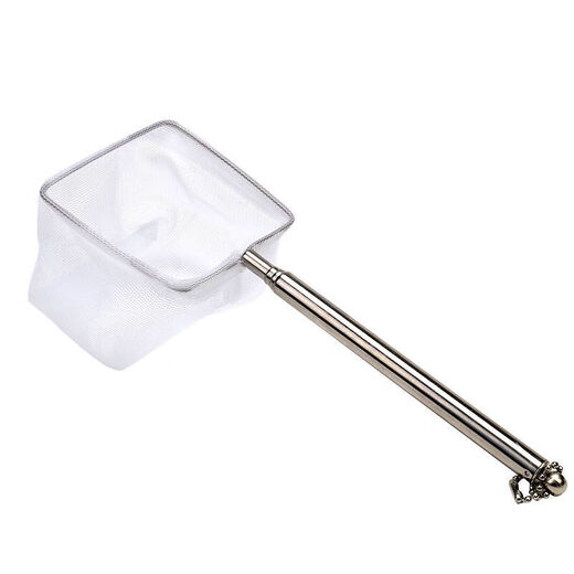Shushe Stainless Steel Retractable Fishing Net Fish Tank Fishing Small 3D Fishing Copy Net Pocket Net Tropical Ornamental Fish Fishing Net Square Large + Square Small Retractable Stainless