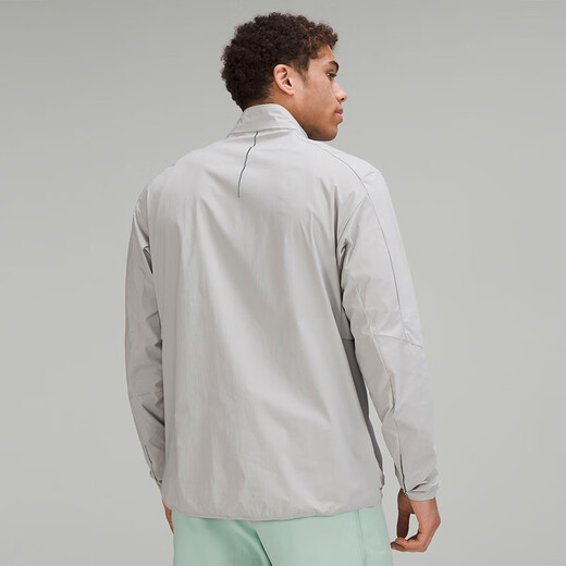 Lululemon丨Stretch Ventilated Men's Running Jacket Breathable LM4AHIS Seal Gray M
