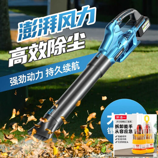 Sèche-cheveux kowsi sèche-cheveux haute puissance industrielle rechargeable de souffleuse puissante souffleuse de suie boucherie de poussière de poussière de neige modèle de mise à niveau CRT-new Storm Blue 3888TV Electric One Charge [