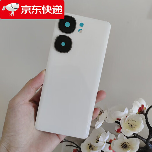 Suitable for IQOONeo9 glass back cover neo9pro to replace the original back shell mobile phone rear screen battery cover shell suitable for IQOONeo9 white + frame + heat dissipation sticker