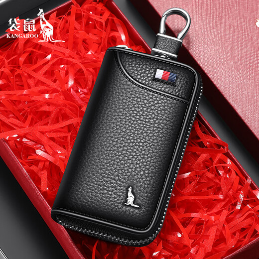 Kangaroo (Daishu) 2025 Neues Cowithide Key Bag Herren-Taillenhung-Trendy-Autoschlüssellager-Clip für Männer