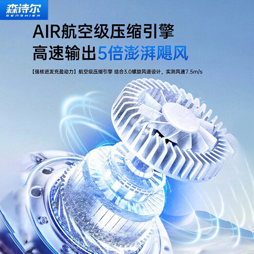 Senshier 2025 new model丨Whole house 16C air conditioner fan cooling electric fan refrigeration bladeless tower fan silent floor fan home living room vertical dormitory smart bedroom smart 90cm top configuration 450 circulation air volume丨smart model German aviation motor丨3D surround wind feeling丨35db silent and undisturbed