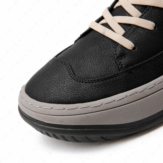 XIMUCHI brand business casual shoes for men, autumn and winter new breathable sneakers, trendy leather shoes for men, versatile sports shoes for men, black 41 standard leather shoe size
