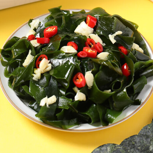 盐渍裙带菜非干货海带嫩苗儿童海菜海白菜海藻菜凉拌新鲜包邮 裙带菜嫩叶100g
