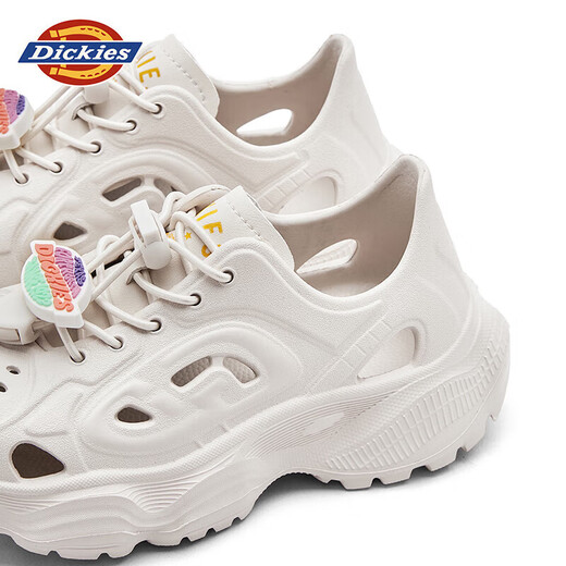 Dickies Girls' Crocs 2025 Summer New Children's Sandals Boys' Anti-Kicking River Sandals Beige 38