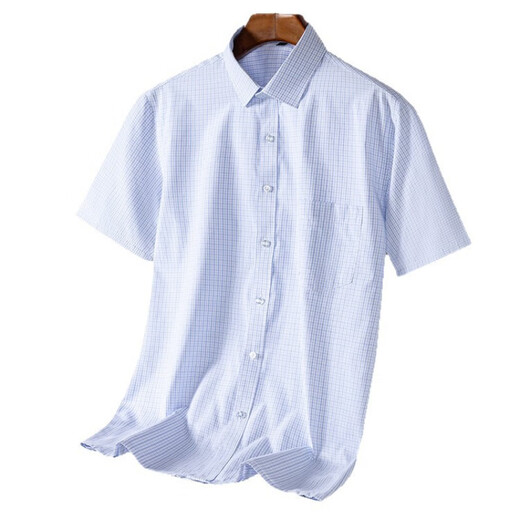 Gy Goldlion 2025 Summer Nuevo camisa de algodón de manga corta Negocio para hombres Camisa de moda de moda para jóvenes DX6630 38