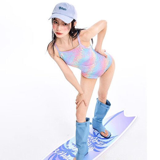 Nailang student swimsuit women professional racing dry sexy pure backless one-piece triangular bikini beach vacation swimsuit 07 colors M
