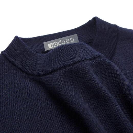 红豆（Hodo）【轻奢含山羊绒&软黄金】新年高档羊毛衫男保暖适针织衫亲肤毛衣