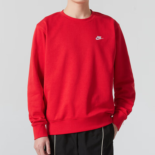 Nike (Nike) Herrensportset 2025 Jahr des Jahres des Nation Red Fashion Pullover Pullover Casual Strick Hosen 2-teilige Set FN3889-657+FQ4331-010 S