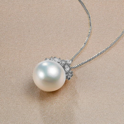 Queen of Pearls Freshwater Pearl Necklace S925 Silver Single Baroque Pendant Girlfriend Birthday Gift