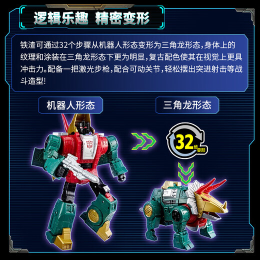 Transformateurs de jouets pour enfants, modèle de cadeau, sélection de génération, robot G2, dinosaure, laitier de fer, ensemble de hurlements G1375