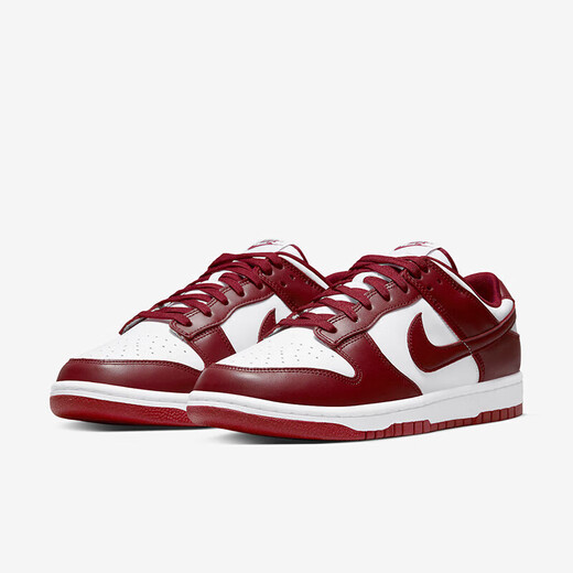 Nike (NIKE) [Trendy] Men's Shoes Dunk Low Retro Team Red Retro Low Top Lightweight and All-match Casual Board Shoes DD1391-601 40