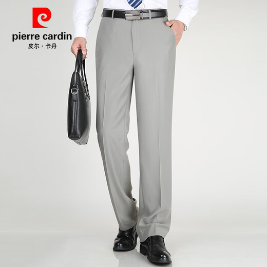 Pierre cardin trousers men's summer thin draped straight mulberry silk suit pants business casual work trousers light khaki 6630 [summer] thin 29 (2 feet 2) waist circumference