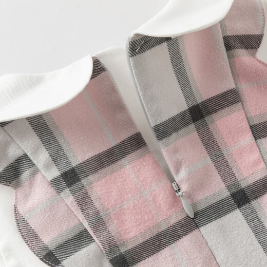David Bella children's cotton dress girls plaid skirt baby girl western style preppy skirt