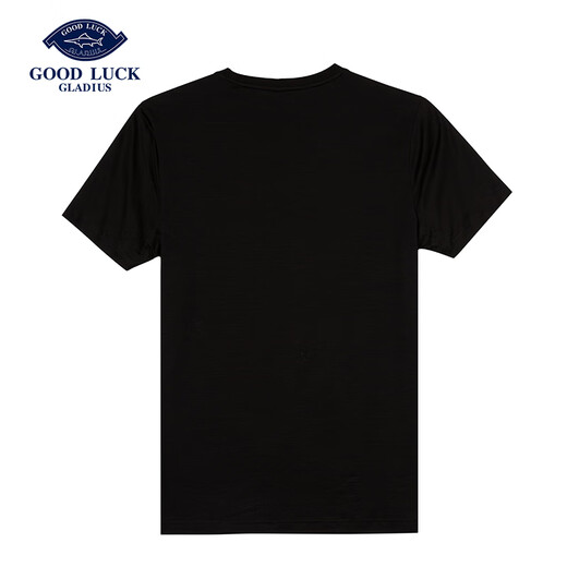 Desha Sommer Baumwolle bequemes Basishemd für Männer Jugend Fashion Diamond Patch Casual Kurzärmer T-Shirt Fy13553 Tinte Schwarz l gleich Größe