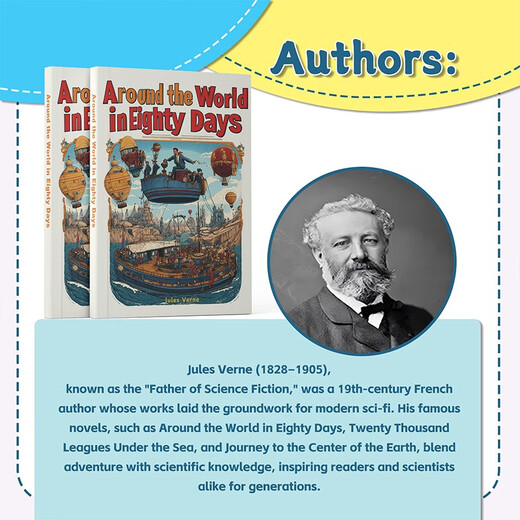 80天环游地球 Around the World in Eighty Days 英文原版书 世界经典文学名著 中小学生课外阅读推荐 英语小说