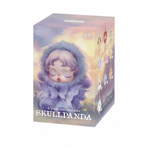 POP MART (POP MART) brand new authentic SKULLPANDA vinyl face plush pendant SP series blind box trendy toy gift SKULLPANDA series-new random blind box probability hidden