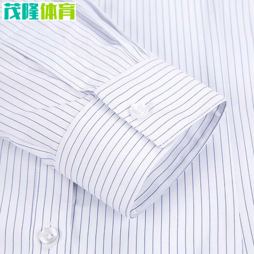 HE JIAGONG CCB Work Olde Женская формальная одежда White Foade синий вертикальный полосатый рубашка с короткими рукавами.