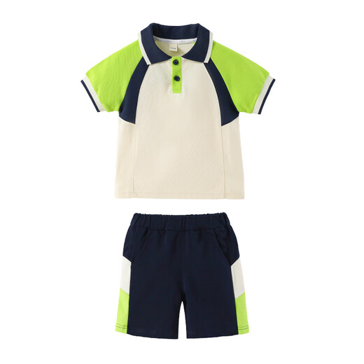 校服夏季中小学生一年级班服幼儿园两件套装短袖 698夏季男款 120 cm