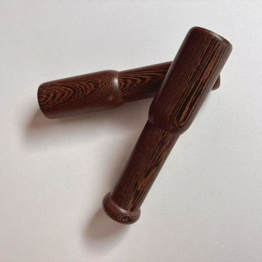 Baichao chicken wing wood garlic pounding stick manual garlic pounding garlic hammer wooden old-fashioned manual grinding rod household garlic pressing artifact round head garlic pounding hammer length 17.5cm diameter 3.7