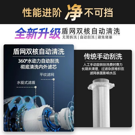 肖战代言安吉尔前置过滤器家用反冲洗全屋过滤器过滤器 灰色 安吉尔前置J3524-GWG-6000