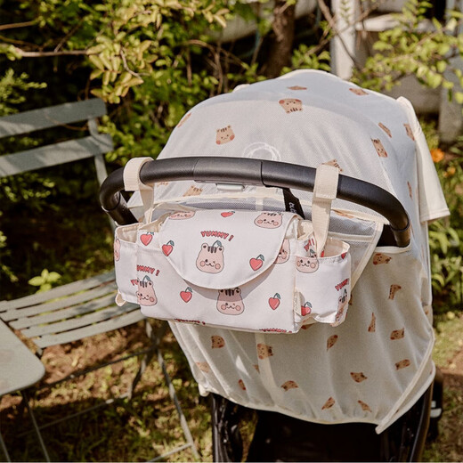 Disney Korea Ins Neue Kinderwagen Bag Cartoon Windel Wasserbecher Baby Mama Tasche Reisen Aufbewahrung Kirsch Eichhörnchen Trolley Bag 36*15*12 cm