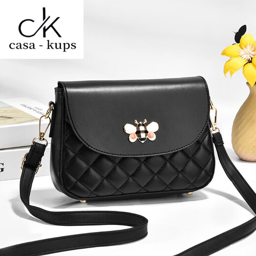 Casa-Kupscck Sac féminin en cuir authentique 2025 Nouveau sac de diamant petit sac pour femmes Mini Mobile Phone Sac Version coréenne Versatile à une épaule cross-body Small Square Beige Blanc