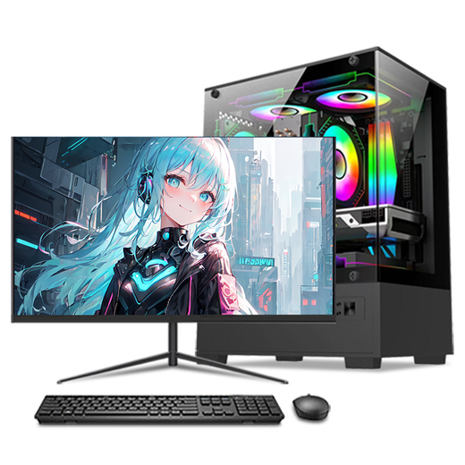 Five Color Fish 14th generation Core i7-14650HX RTX5060Ti 8G independent display 64G+1TB desktop computer game desktop computer host commercial office machine 27 inches