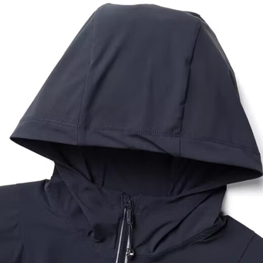 361 Damen -Eis -Kapuzen -Sonnenschutzanzug 2025 Sommer neuer einzelner Trenchcoat vielseitige Sonnenschattenjacke Frauen Rock Coal Dunkelgrau XL