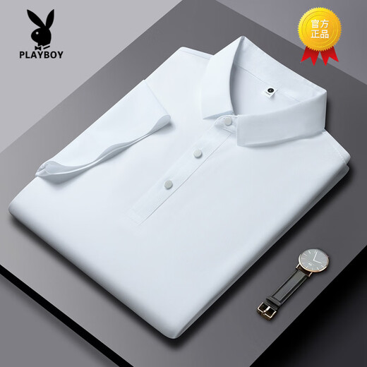 Playboy (Playboy) Высококачественная футболка с короткими рукавами в 2025 году в 2025 году.
