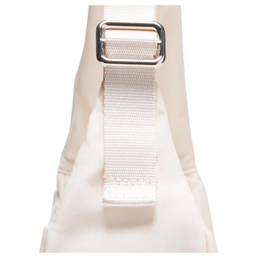 Lululemon 4L -Logo Feste Farbe Einfacher Nylon -Umhängetasche Mini Frauen Elfenbein Elfenbein