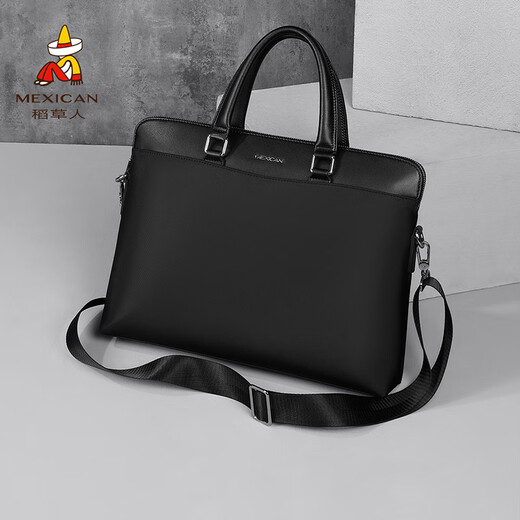 Scarecrow Men Mencotège toile Sac d'affaires décontracté sac grande capacité sac à main simple sac d'ordinateur noir noir
