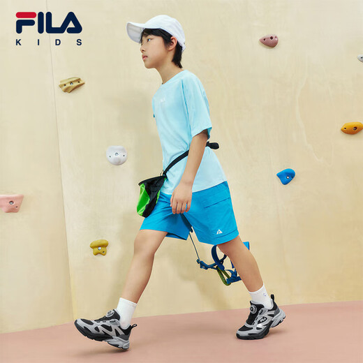 FILA children's running shoes 2025 autumn men's and women's sports knob buckle sports shoes space capsule